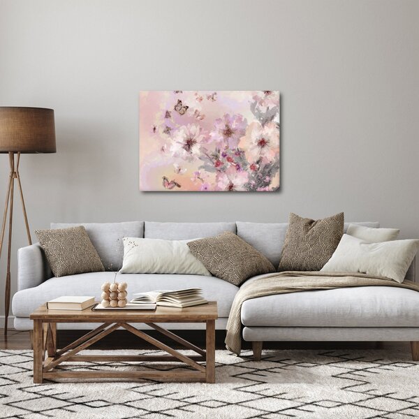 Slika - Umjetnički kolaž s leptirima (70x50 cm)