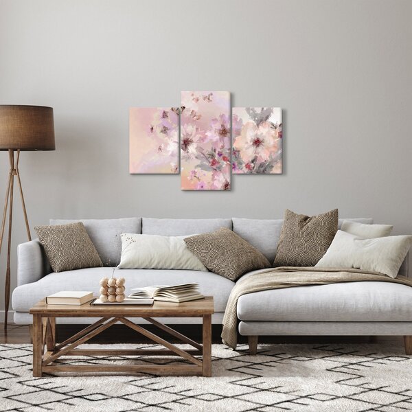 Slika - Umjetnički kolaž s leptirima (90x60 cm)