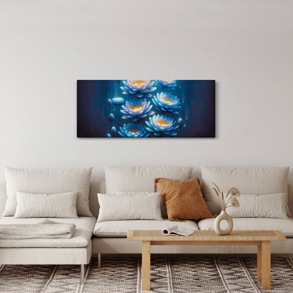 Slika - Lopoči ispod površine (120x50 cm)