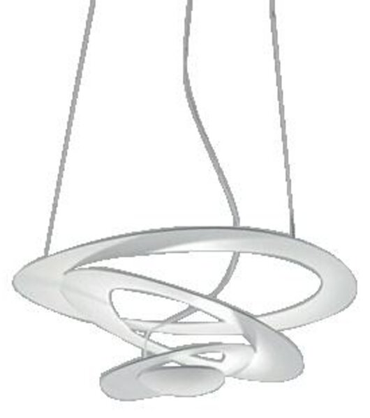 Viseće Svjetiljka Artemide, Pirce Micro, prigušiv, Bijela, Dnevna soba, Metal, Dizajn