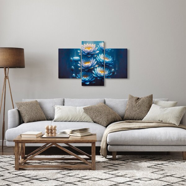Slika - Lopoči ispod površine (90x60 cm)