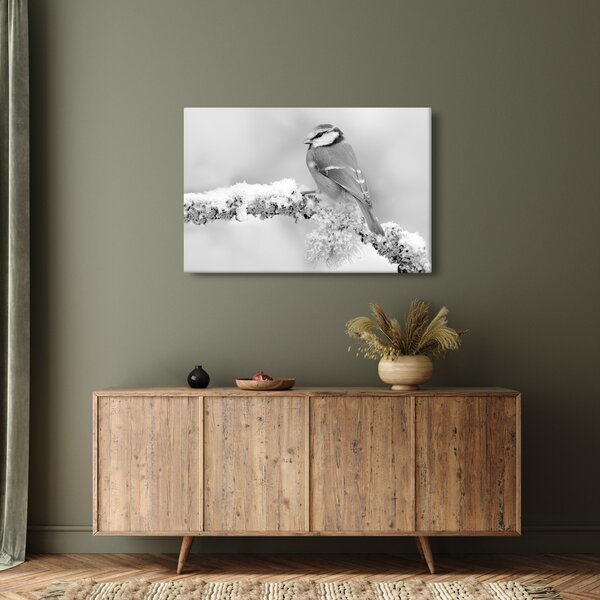 Slika - Ptica na grani (90x60 cm)