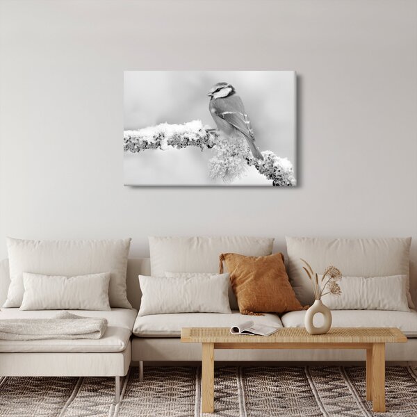 Slika - Ptica na grani (90x60 cm)