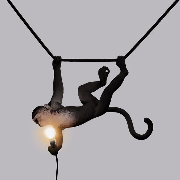 Vanjske Svjetiljka SELETTI, Monkey Lamp, Crno, Plastika, Dizajn