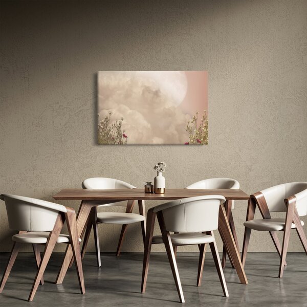 Slika - Ružičasti pun mjesec (90x60 cm)