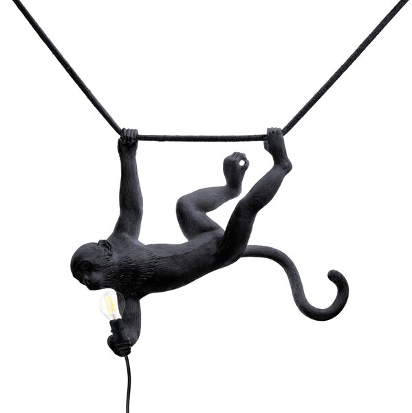 Vanjske Svjetiljka SELETTI, Monkey Lamp, Crno, Plastika, Dizajn