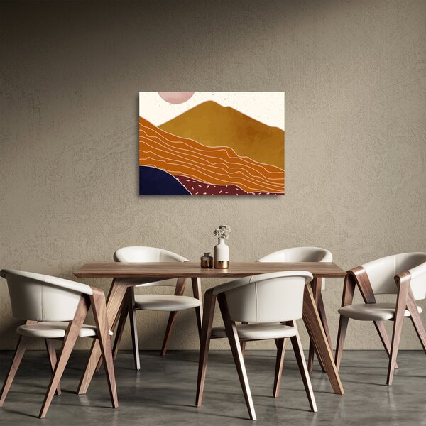 Staklena slika - Spacefrog dizajn planine N⁰1 (70x50 cm)