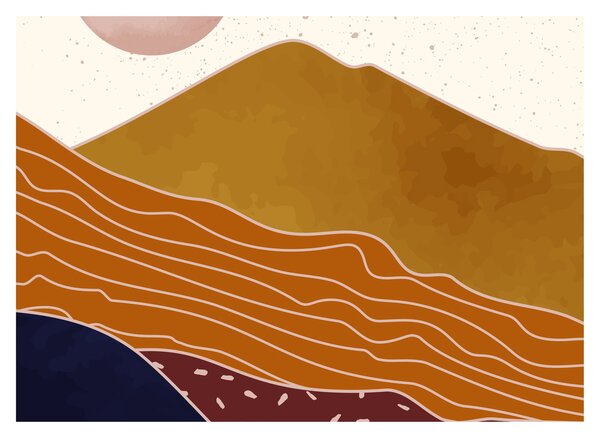 Slika - Spacefrog dizajn planine N⁰1 (70x50 cm)