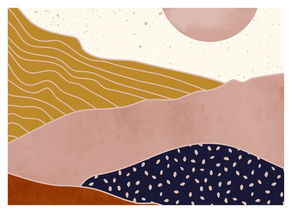 Slika - Svemirska žaba dizajn planine N⁰3 (70x50 cm)