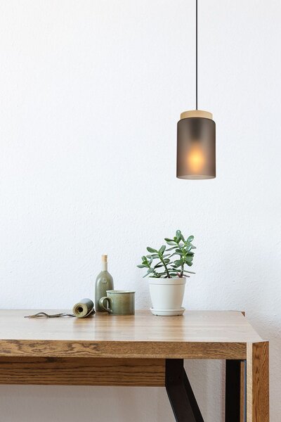 Lampa Viseća APP1810-1CP Frosted Grey