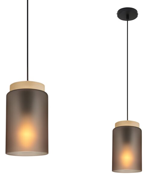 Lampa Viseća APP1810-1CP Frosted Grey