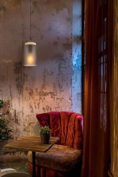 Lampa Viseća APP1810-1CP Frosted Grey