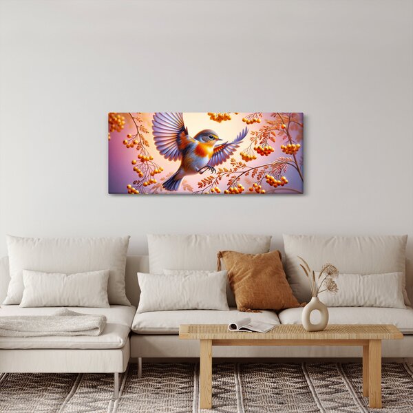 Slika - Ptica s jarebikom (120x50 cm)