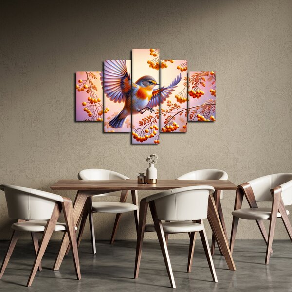 Slika - Ptica s jarebikom (150x105 cm)