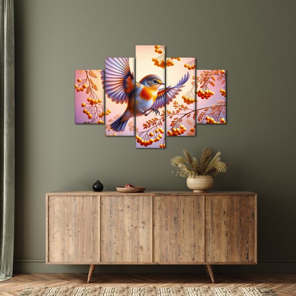 Slika - Ptica s jarebikom (150x105 cm)