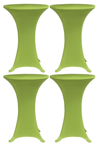 VidaXL Rastezljivi stolnjak 4 kom 70 cm zeleni