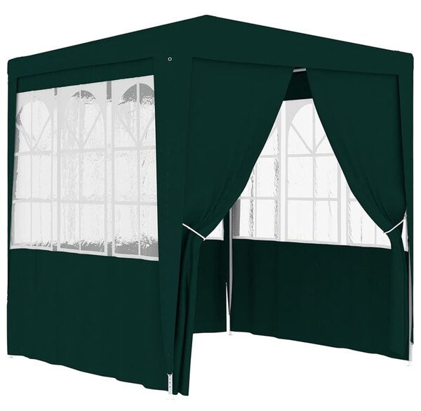 VidaXL Profesionalni šator za zabave 2,5 x 2,5 m zeleni 90 g/m²