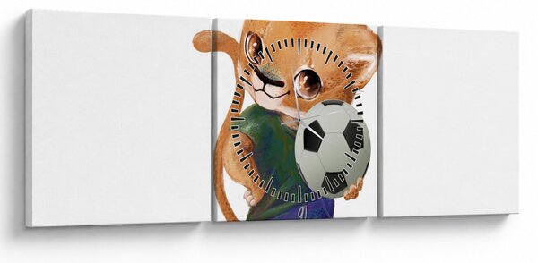 Slika - Akvarelna životinja N⁰4 (sa satom) (90x30 cm)