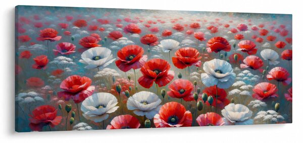 Slika - Polje makova (120x50 cm)