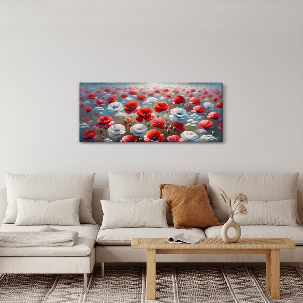 Slika - Polje makova (120x50 cm)