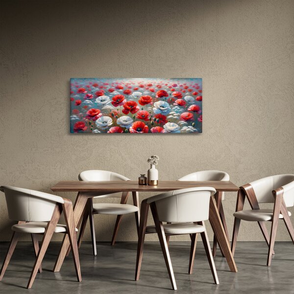 Slika - Polje makova (120x50 cm)