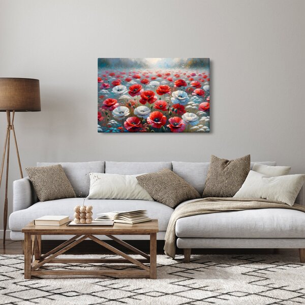 Slika - Polje makova (90x60 cm)