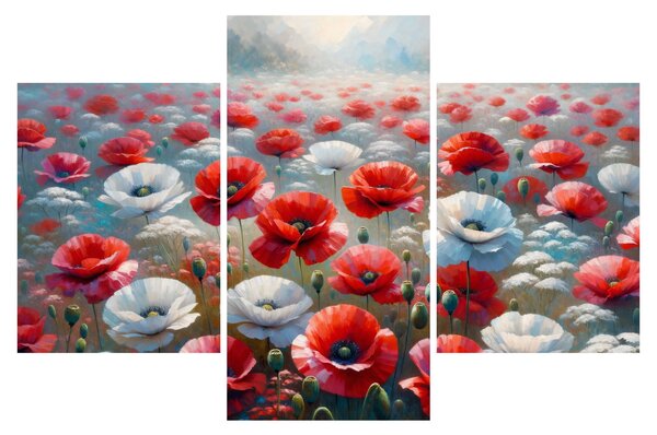 Slika - Polje makova (90x60 cm)