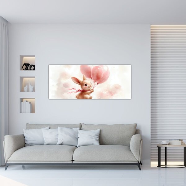 Slika - Zeko s balonima (120x50 cm)