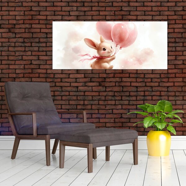 Slika - Zeko s balonima (120x50 cm)