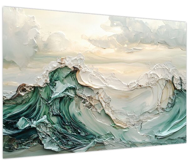 Slika - 3D morska apstrakcija (90x60 cm)
