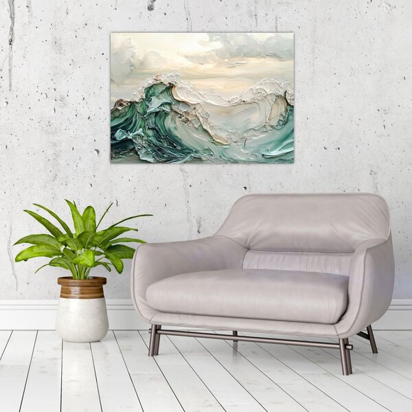 Slika - 3D morska apstrakcija (70x50 cm)