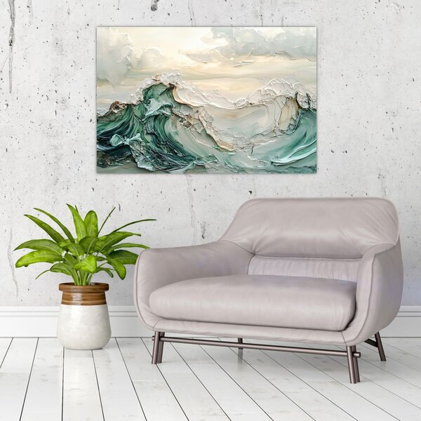 Slika - 3D morska apstrakcija (90x60 cm)