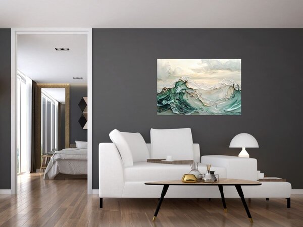Slika - 3D morska apstrakcija (90x60 cm)