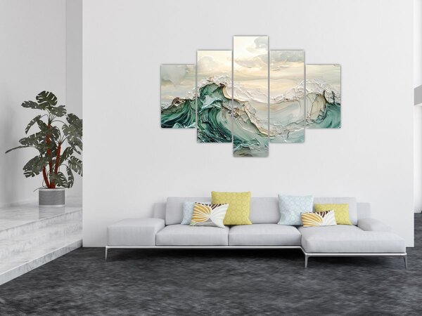 Slika - 3D morska apstrakcija (150x105 cm)