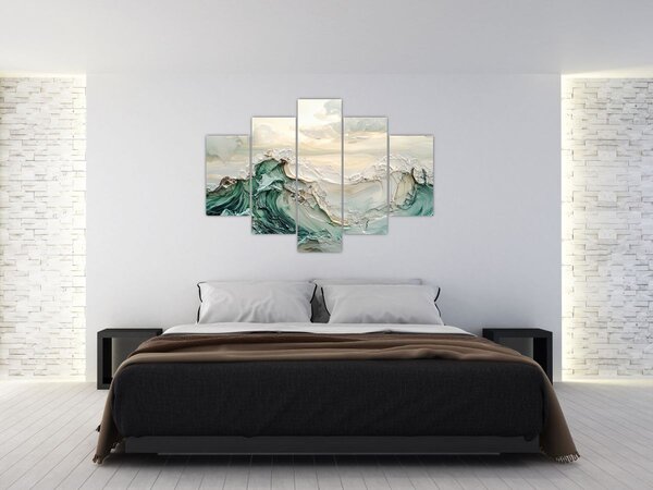 Slika - 3D morska apstrakcija (150x105 cm)