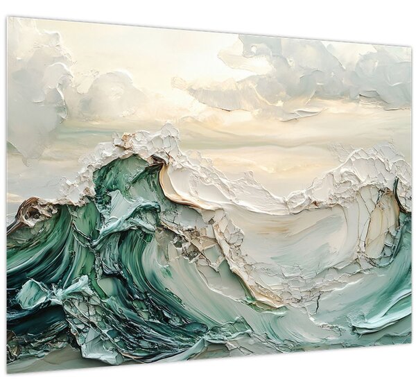 Slika - 3D morska apstrakcija (70x50 cm)