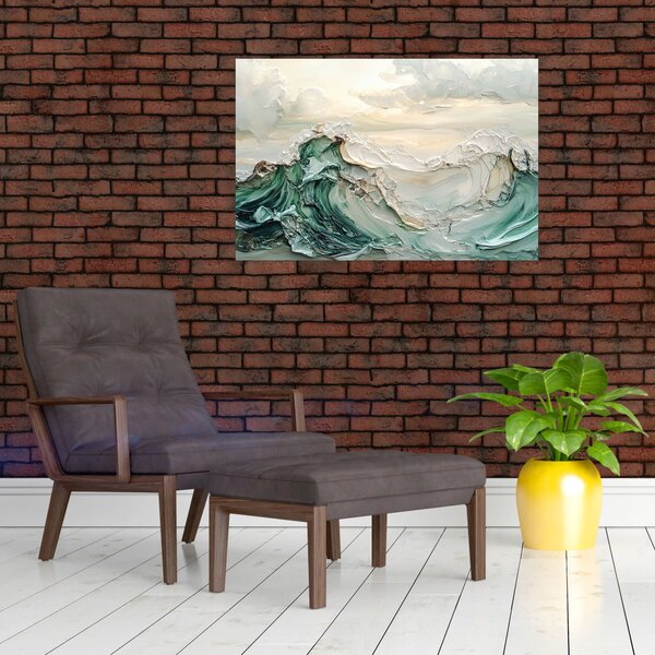 Slika - 3D morska apstrakcija (90x60 cm)