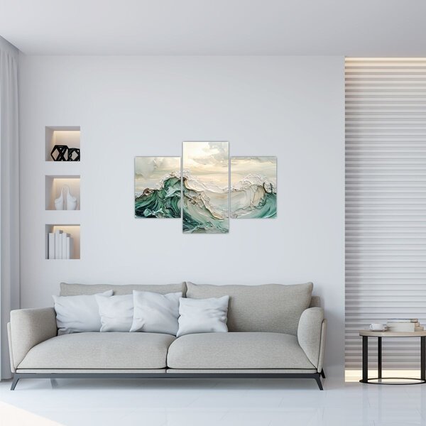 Slika - 3D morska apstrakcija (90x60 cm)
