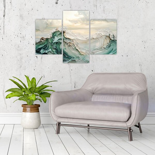 Slika - 3D morska apstrakcija (90x60 cm)