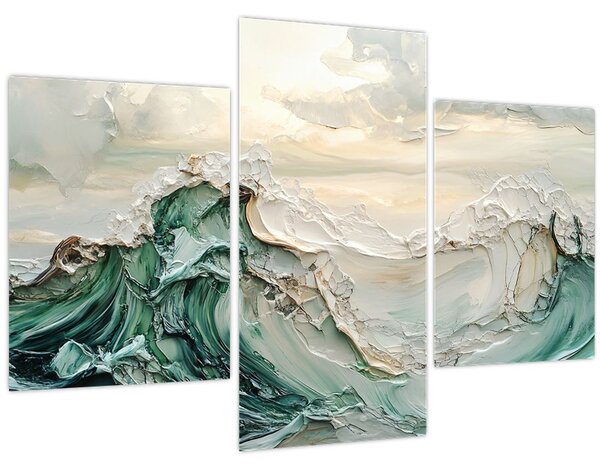 Slika - 3D morska apstrakcija (90x60 cm)