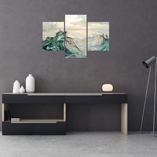 Slika - 3D morska apstrakcija (90x60 cm)