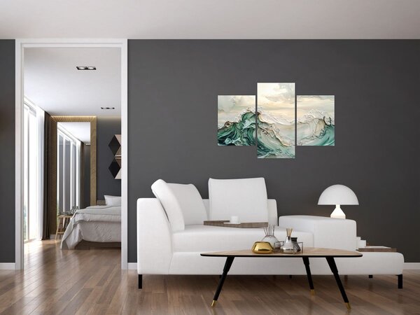 Slika - 3D morska apstrakcija (90x60 cm)