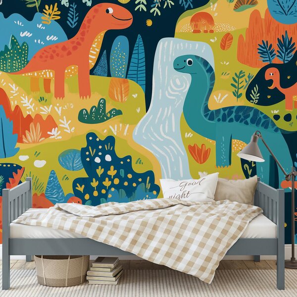 Foto tapeta - Veseli dinosauri (147x102 cm)