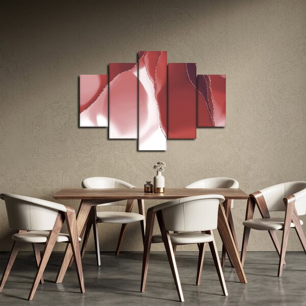 Slika - Crveni apstraktni cvijet N⁰3 (150x105 cm)