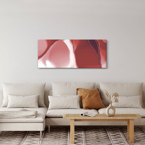 Slika - Crveni apstraktni cvijet N⁰3 (120x50 cm)