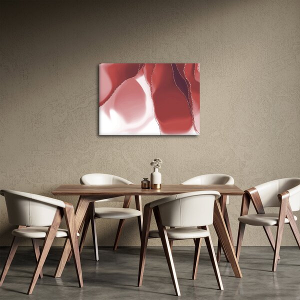 Slika - Crveni apstraktni cvijet N⁰3 (70x50 cm)