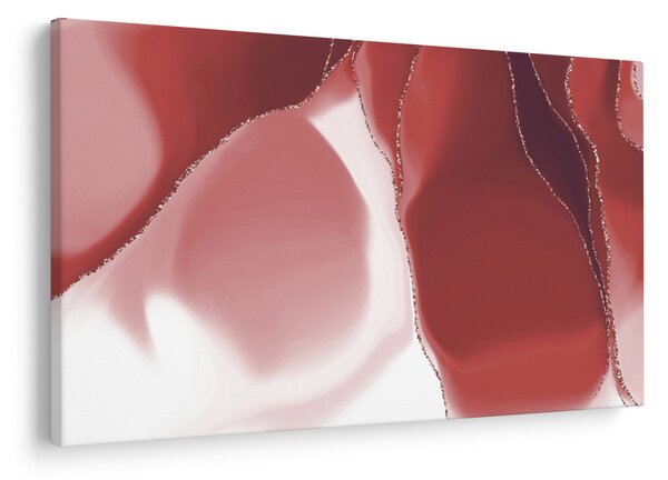 Slika - Crveni apstraktni cvijet N⁰3 (90x60 cm)