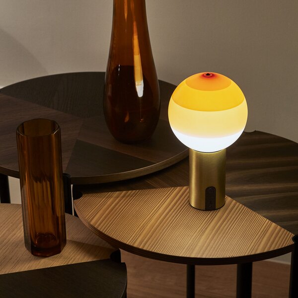 Stolne Lampa MARSET, Dipping Light, prigušiv, Bež, Dnevna soba, Staklo, Dizajn