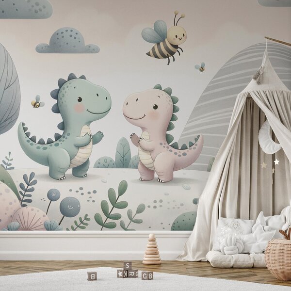 Foto tapeta - Sretni dinosauri (147x102 cm)