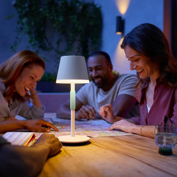 Vanjske Svjetiljka Philips Hue, Hue Go, prigušiv, Bijela, Dnevna soba, Metal, Moderan